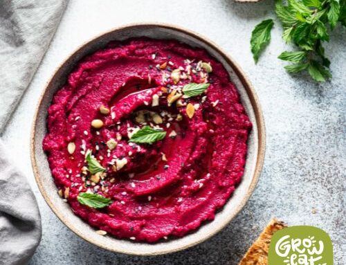 Pink Hummus (Roasted Beet Hummus)