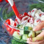 Creamy Cucumber Tomato Salad