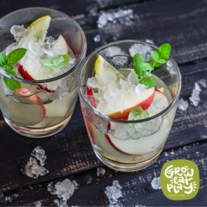 Apple Mint Honey Lemonade