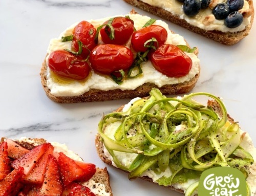 Fruit and Honey Ricotta Toast