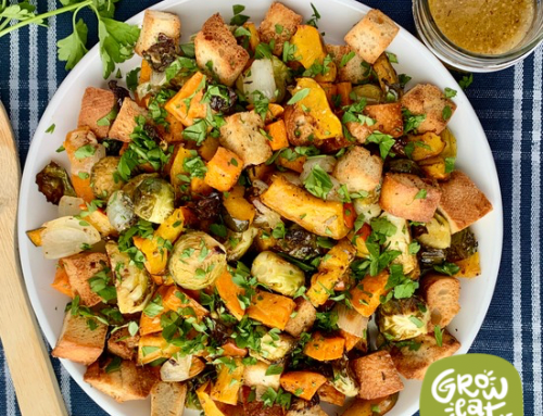 Winter Panzanella with Maple Dijon Dressing